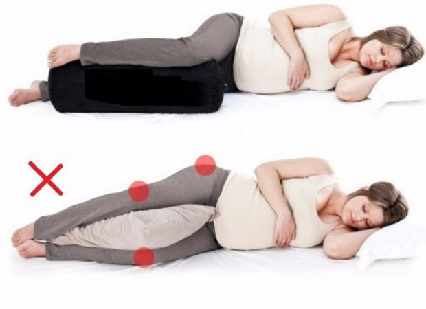 Использование подушки для беременных