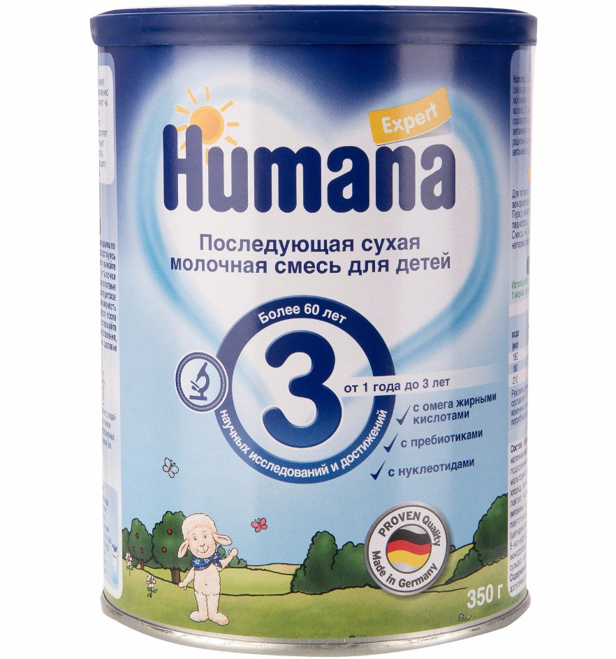Сухая молочная смесь «Хумана Эксперт 3» от 1 года: состав, инструкция