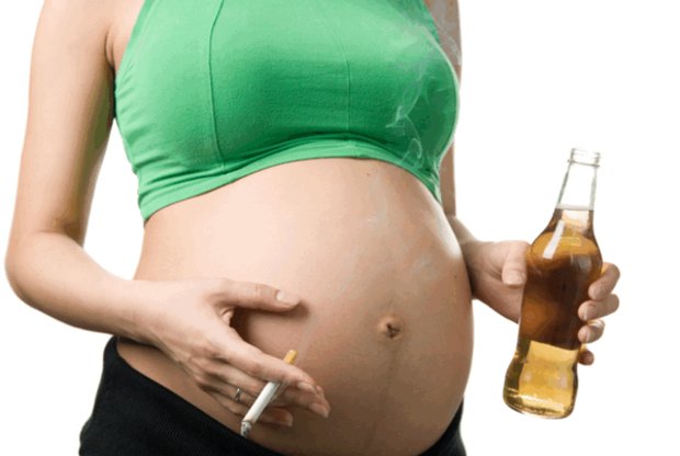 Акоголь и курение при беременности